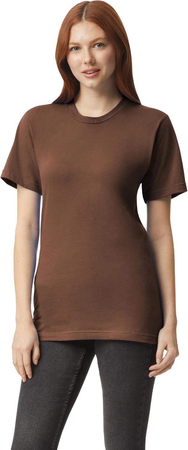 imageAmerican Apparel Adult Fine Jersey TShirt Style G2001 MultipackBrown 2pack
