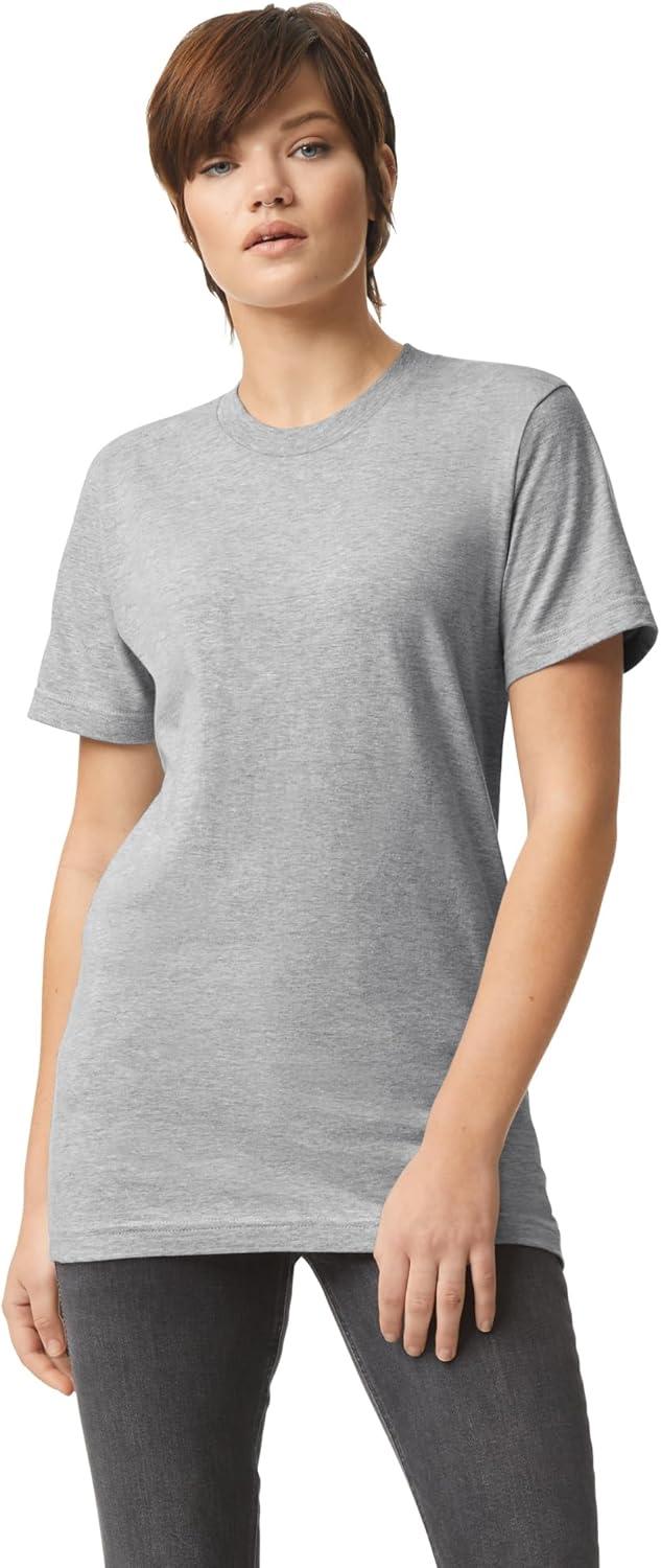 imageAmerican Apparel Adult Fine Jersey TShirt Style G2001 MultipackHeather Grey 2pack