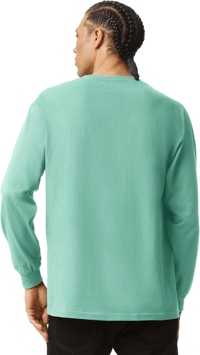 imageAmerican Apparel Adult Heavyweight Cotton Long Sleeve Style G1304 Tshirt 2PackCeladon 2pack