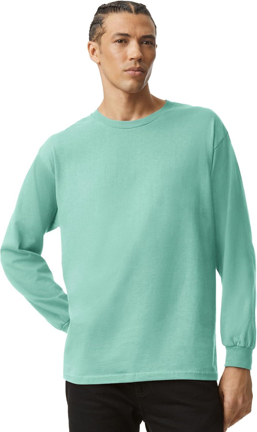 imageAmerican Apparel Adult Heavyweight Cotton Long Sleeve Style G1304 Tshirt 2PackCeladon 2pack