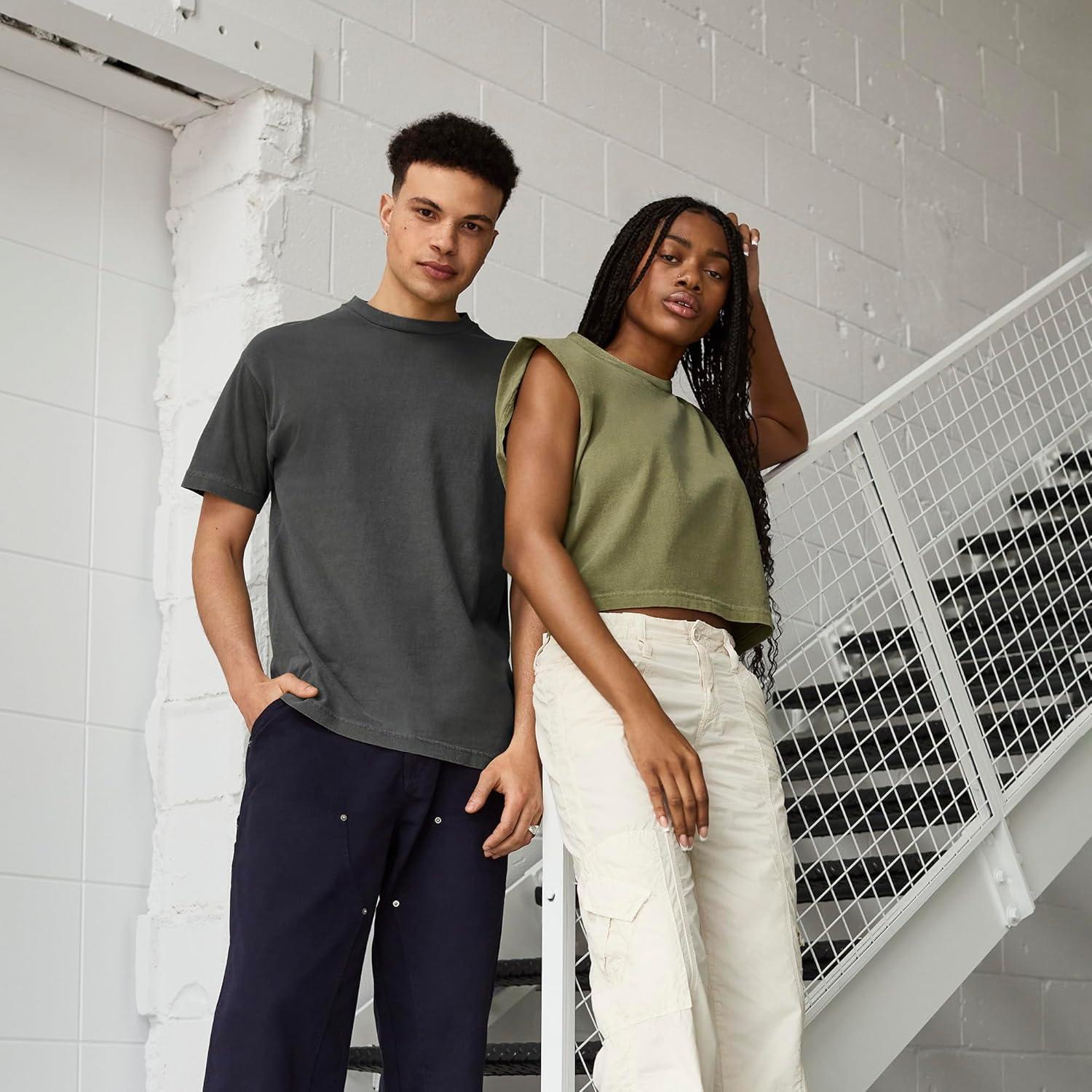 imageAmerican Apparel Adult Heavyweight Cotton Style G1301G1301GD Tshirt MultipackFaded Brown 2pack