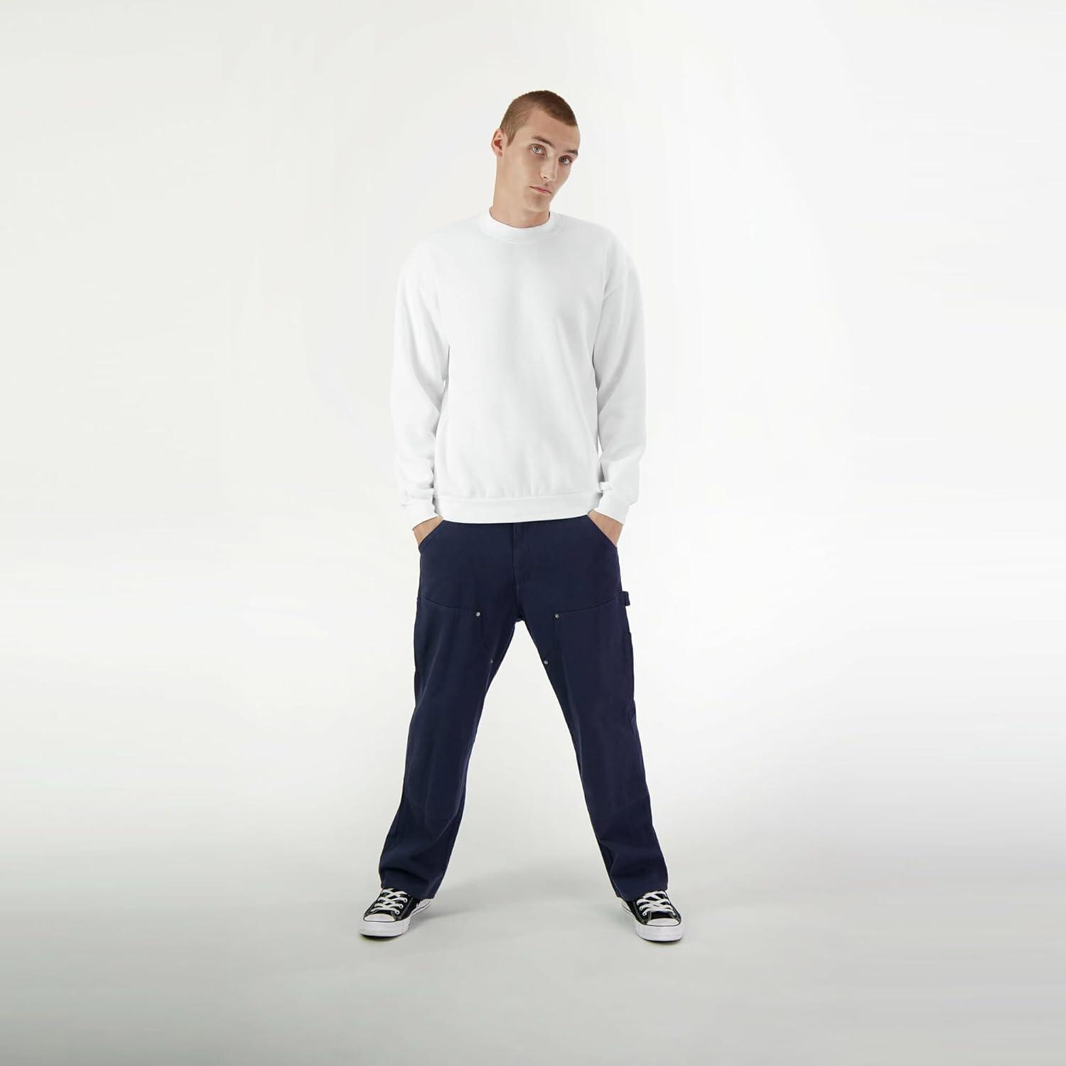 imageAmerican Apparel Adult ReFlex GRF496AA Fleece Crewneck SweatshirtWhite