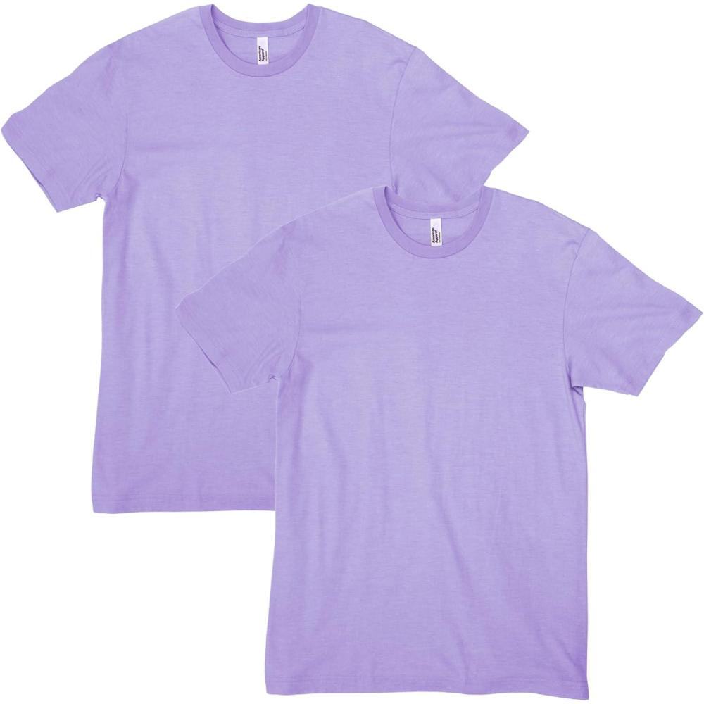 imageAmerican Apparel Adult CVC TShirt Style G2001CVC 2PackHeather Lilac 2pack