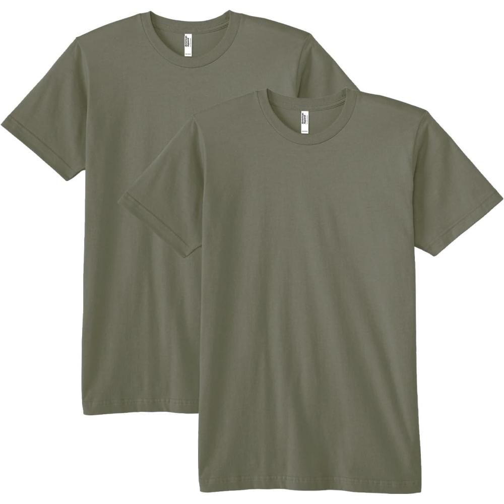 imageAmerican Apparel Adult Fine Jersey TShirt Style G2001 MultipackLieutenant 2pack