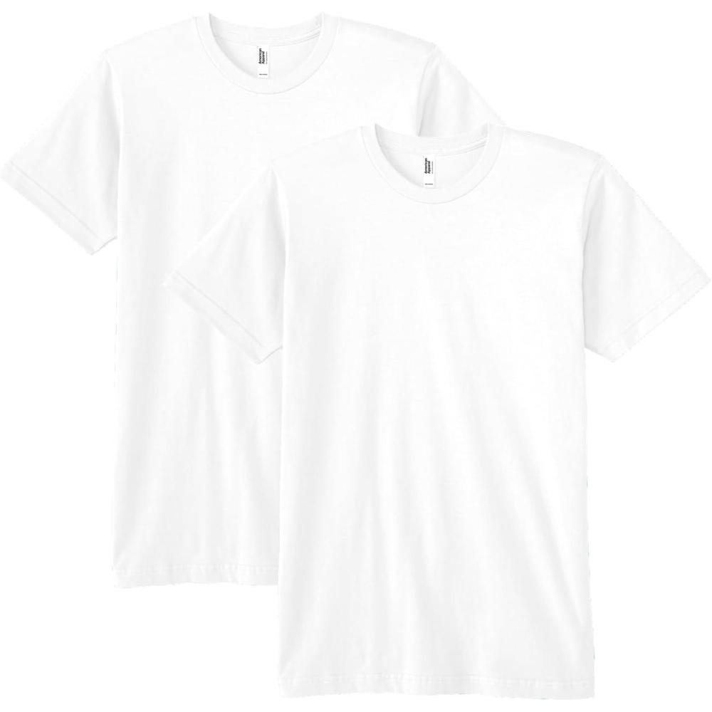 imageAmerican Apparel Adult Fine Jersey TShirt Style G2001 MultipackWhite 2pack