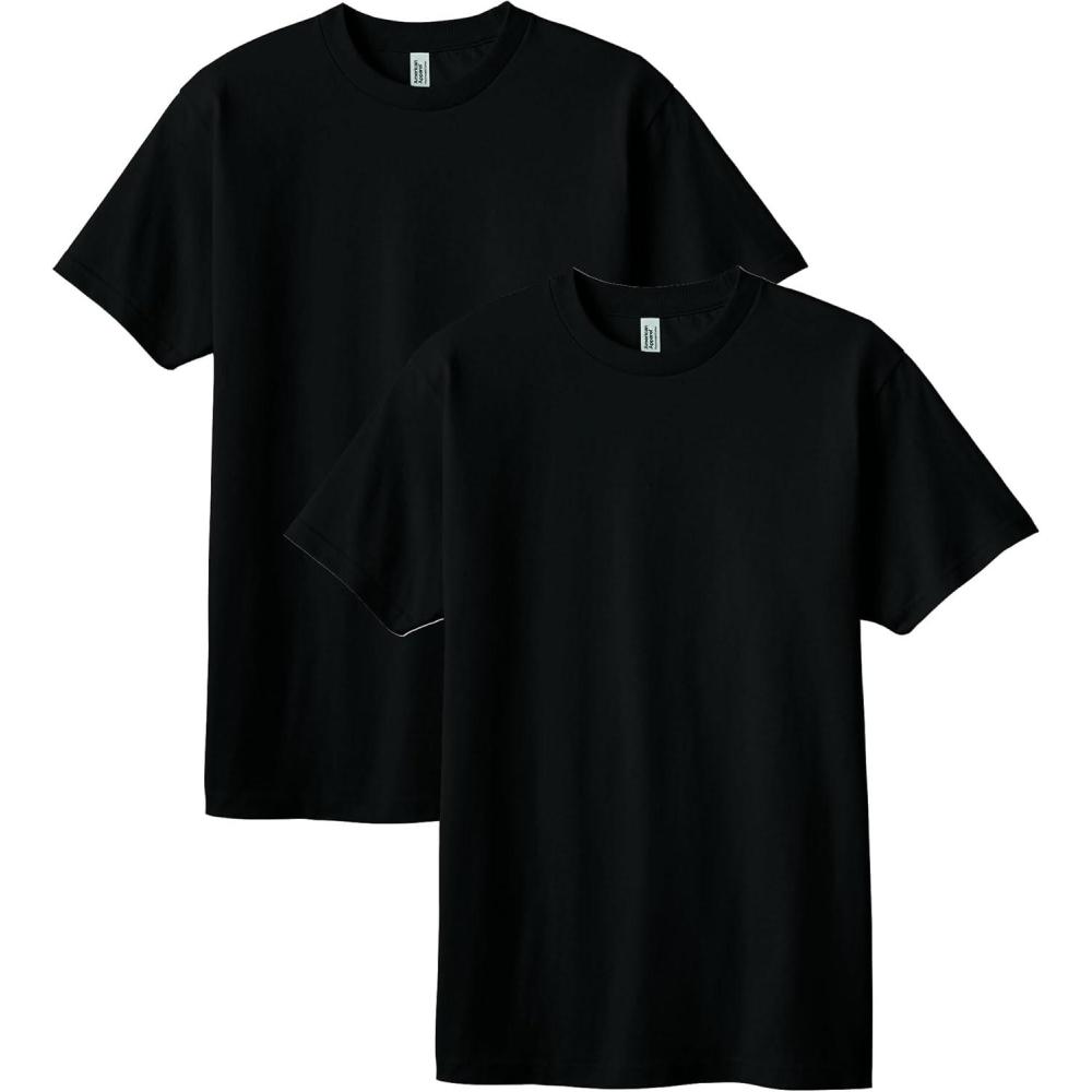 imageAmerican Apparel Adult Heavyweight Cotton Style G1301G1301GD Tshirt MultipackBlack 2pack