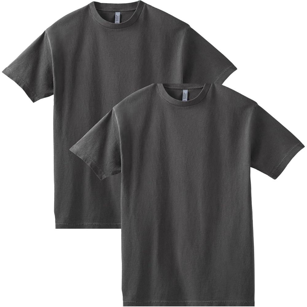 imageAmerican Apparel Adult Heavyweight Cotton Style G1301G1301GD Tshirt MultipackFaded Black 2pack