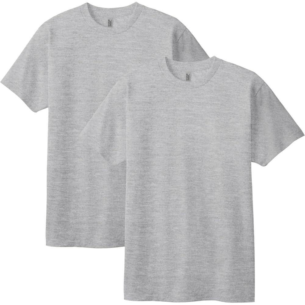 imageAmerican Apparel Adult Heavyweight Cotton Style G1301G1301GD Tshirt MultipackHeather Grey 2pack