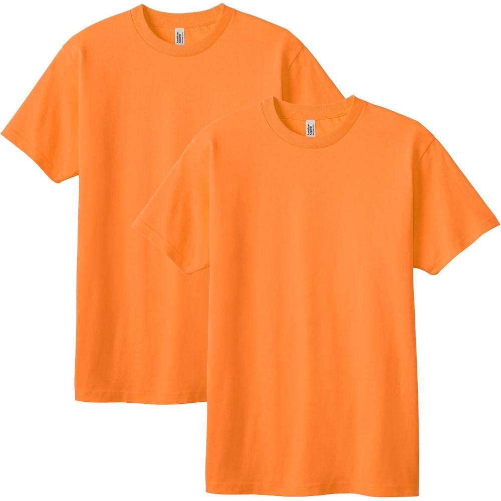imageAmerican Apparel Adult Heavyweight Cotton Style G1301G1301GD Tshirt MultipackOrange 2pack