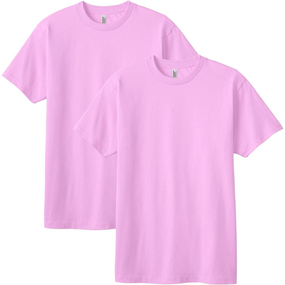 imageAmerican Apparel Adult Heavyweight Cotton Style G1301G1301GD Tshirt MultipackPink 2pack
