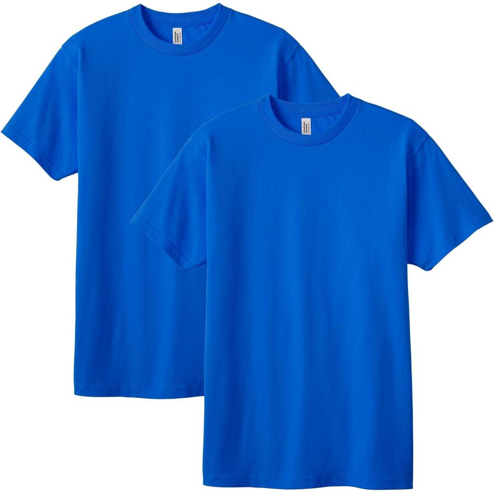 imageAmerican Apparel Adult Heavyweight Cotton Style G1301G1301GD Tshirt MultipackRoyal Blue 2pack