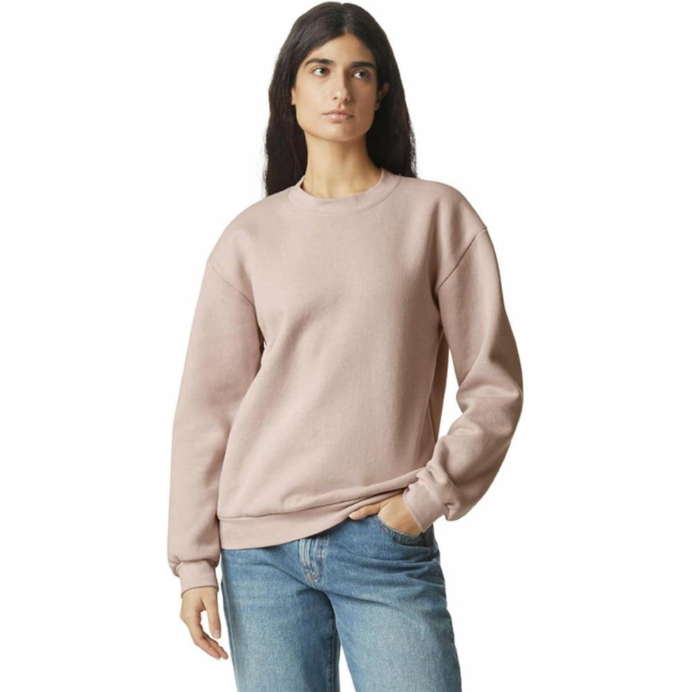 imageAmerican Apparel Adult ReFlex GRF496AA Fleece Crewneck SweatshirtBlush