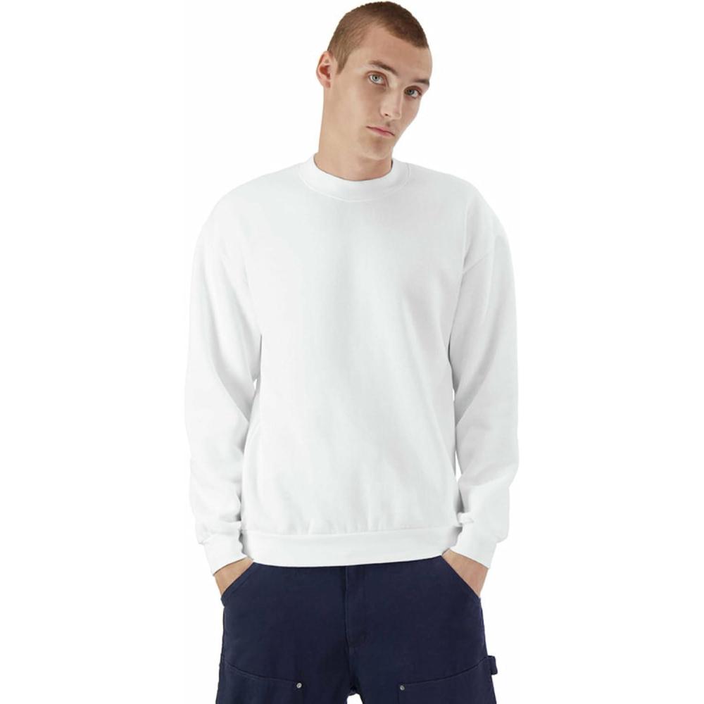 imageAmerican Apparel Adult ReFlex GRF496AA Fleece Crewneck SweatshirtWhite