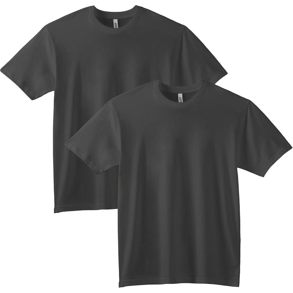 imageAmerican Apparel Adult Sueded Style G5389 Tshirt MultipackSueded Black 2pack