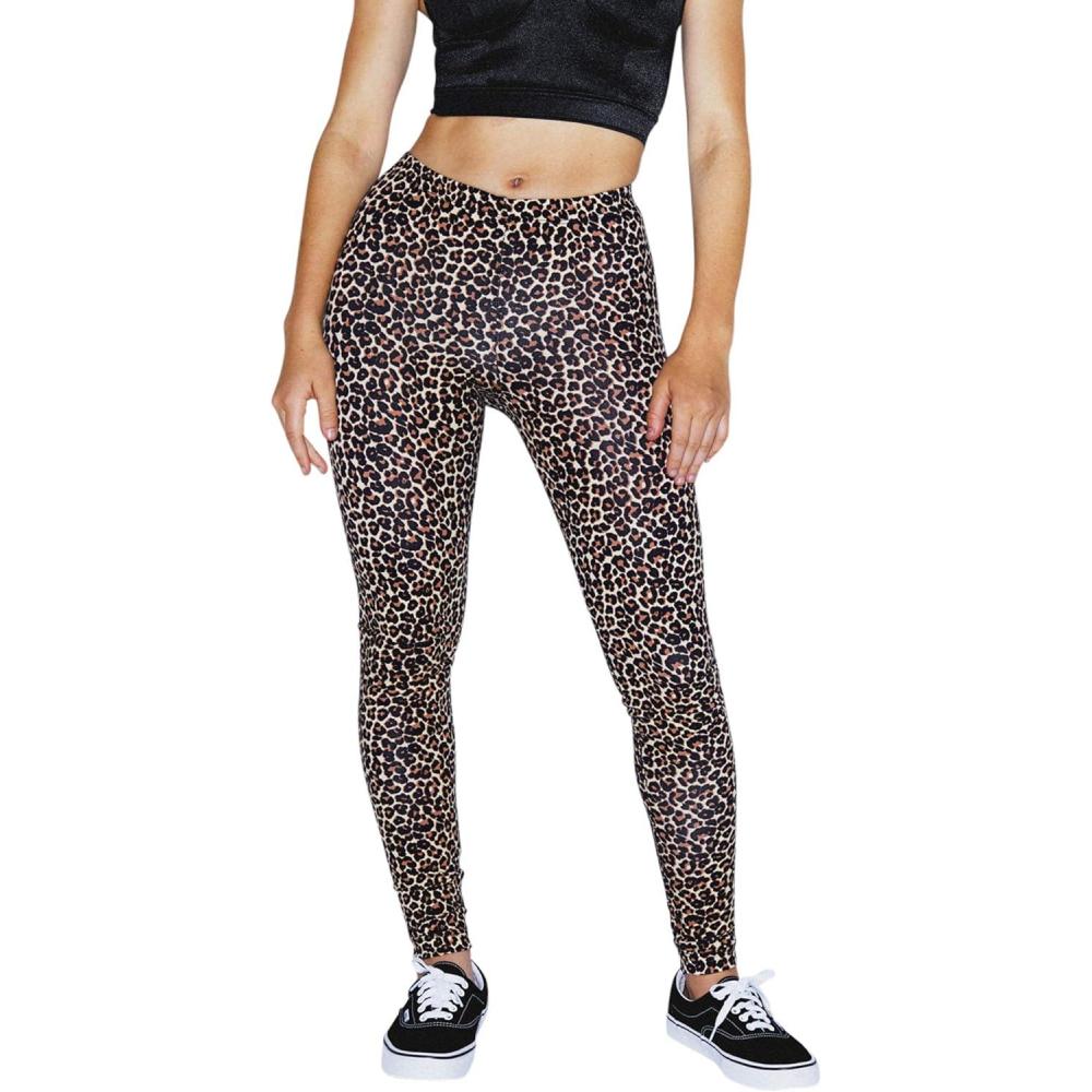 imageAmerican Apparel Womens Cotton Spandex Jersey LeggingCheetah