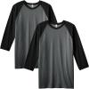 Heather Charcoal/Black (2-pack)