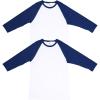 White/Heather Indigo (2-pack)