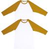 White/Heather Mustard (2-pack)