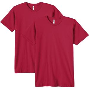 American Apparel Adult Fine Jersey T-Shirt, Style G2001, Multipack(Cranberry (2-pack))