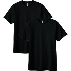 American Apparel Adult Heavyweight Cotton Style G1301/G1301GD T-shirt (Multipack)(Black (2-pack))
