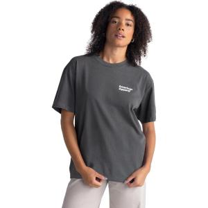 American Apparel Adult Heavyweight Cotton Style G1301/G1301GD T-shirt (Multipack)(Faded Black – White Logo Left (Print  1-pack))