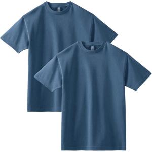 American Apparel Adult Heavyweight Cotton Style G1301/G1301GD T-shirt (Multipack)(Faded Navy (2-pack))