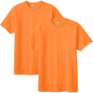 American Apparel Adult Heavyweight Cotton Style G1301/G1301GD T-shirt (Multipack)(Orange (2-pack))
