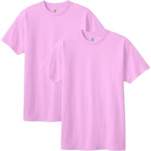American Apparel Adult Heavyweight Cotton Style G1301/G1301GD T-shirt (Multipack)(Pink (2-pack))