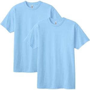 American Apparel Adult Heavyweight Cotton Style G1301/G1301GD T-shirt (Multipack)(Powder Blue (2-pack))