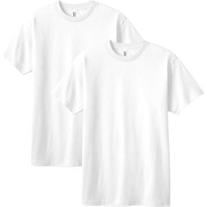 American Apparel Adult Heavyweight Cotton Style G1301/G1301GD T-shirt (Multipack)(White (2-pack))