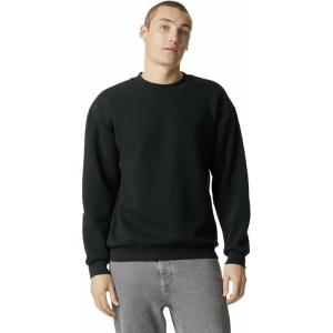 American Apparel Adult ReFlex GRF496AA Fleece Crewneck Sweatshirt(Black)