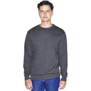 American Apparel Adult ReFlex GRF496AA Fleece Crewneck Sweatshirt(Dark Heather Grey)