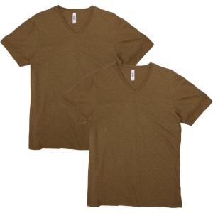 American Apparel Unisex-Adult CVC V-Neck T-Shirt, Style G2006cvc, 2-Pack(Heather Army (2-pack))