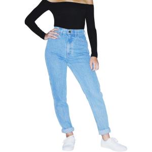 American Apparel Womens High-Waist Jean(Light Wash)