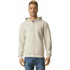 American Apparel unisex-adult Reflex Fleece Full Zip Hoodie Sweatshirt, Grf497aa(Bone)