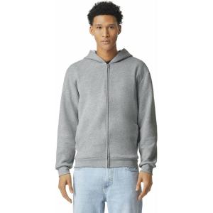 American Apparel unisex-adult Reflex Fleece Full Zip Hoodie Sweatshirt, Grf497aa(Heather Grey)