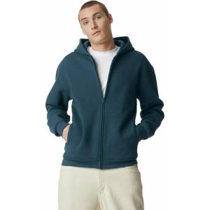 American Apparel unisex-adult Reflex Fleece Full Zip Hoodie Sweatshirt, Grf497aa(Sea Blue)