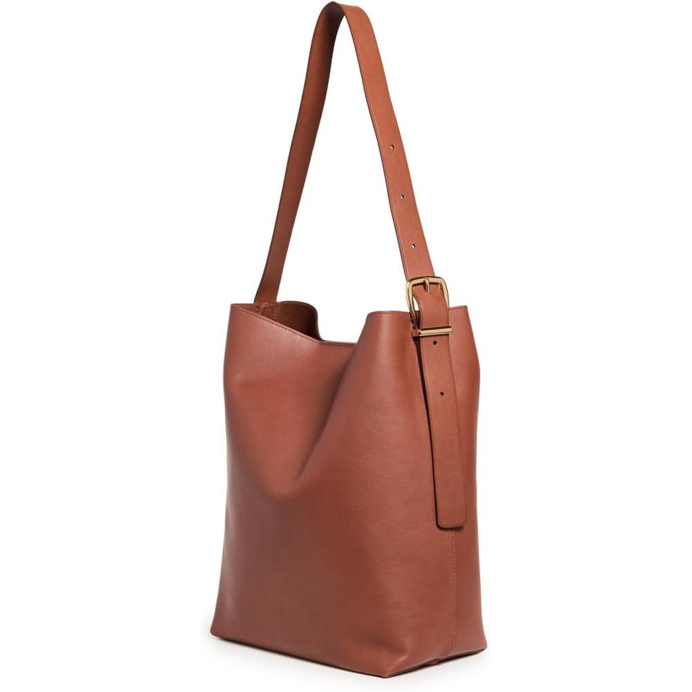 imageMadewell Womens The Essential Bucket Tote in SuedeWarm Cinnamon