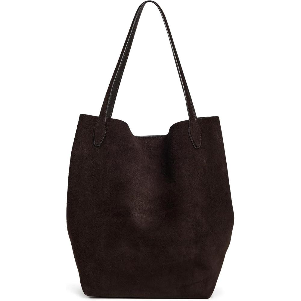 imageMadewell Womens The Oversized Shopper Tote in Soft Grain SuedeDark Carob