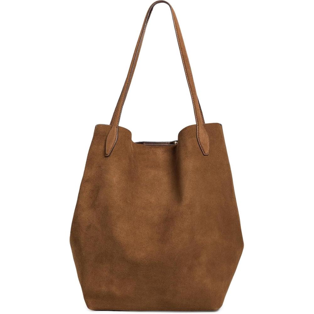 imageMadewell Womens The Oversized Shopper Tote in Soft Grain SuedeDried Acorn