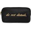 imageStoney Clover Lane Womens Do Not Disturb Embroidered Small PouchNoir