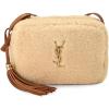 imageWHAT GOES AROUND COMES AROUND Womens PreLoved YSL Shearling Lou Camera BagBeige
