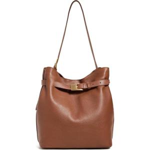 Elleme Women’s Belt Bag Pebbled Leather Bag(Cognac)