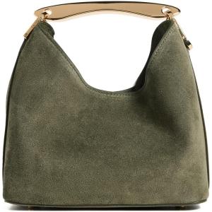 Elleme Women’s Boomerang Small Suede Bag(Khaki Suede)