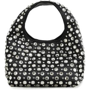 Loeffler Randall Women’s Kenzie Mini Bucket Clutch(Black/Crystal)