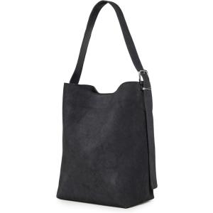 Madewell Women’s The Essential Bucket Tote in Suede(Charcoal Suede)