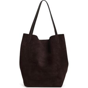 Madewell Women’s The Oversized Shopper Tote in Soft Grain Suede(Dark Carob)
