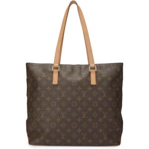 WHAT GOES AROUND COMES AROUND Women’s Pre-Loved Louis Vuitton Monogram Cabas Mezzo Tote(Brown)