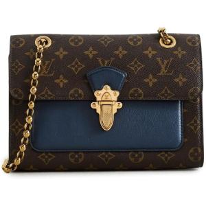 WHAT GOES AROUND COMES AROUND Women’s Pre-Loved Louis Vuitton Monogram Victoire Shoulder Bag(Navy)