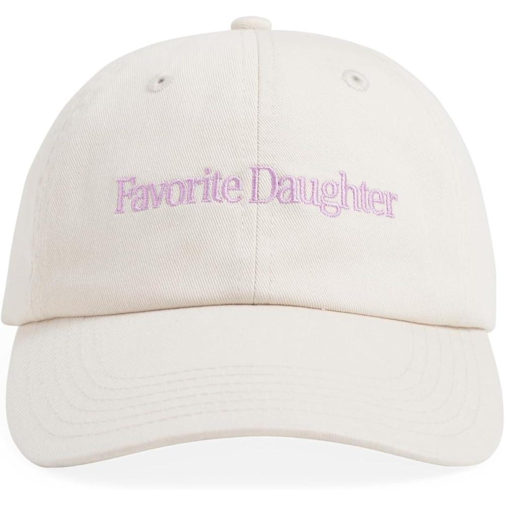 imageFavorite Daughter Womens Classic Logo Baseball CapKhaki Lavender